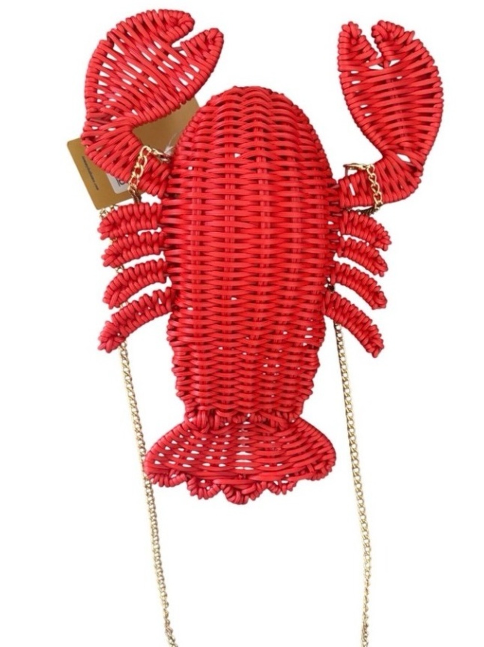 New  Tommy Bahama Red Lobster Woven Crossbody Bag - Picture 7 of 11